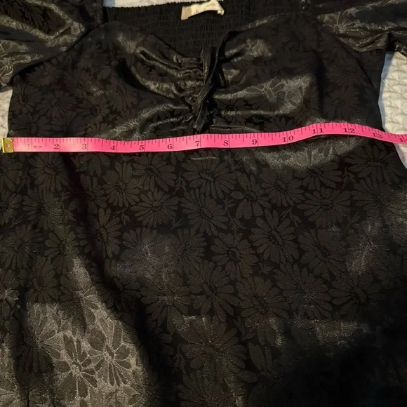 Altar'd State Black Dress with Puff SleevesNew with Tags